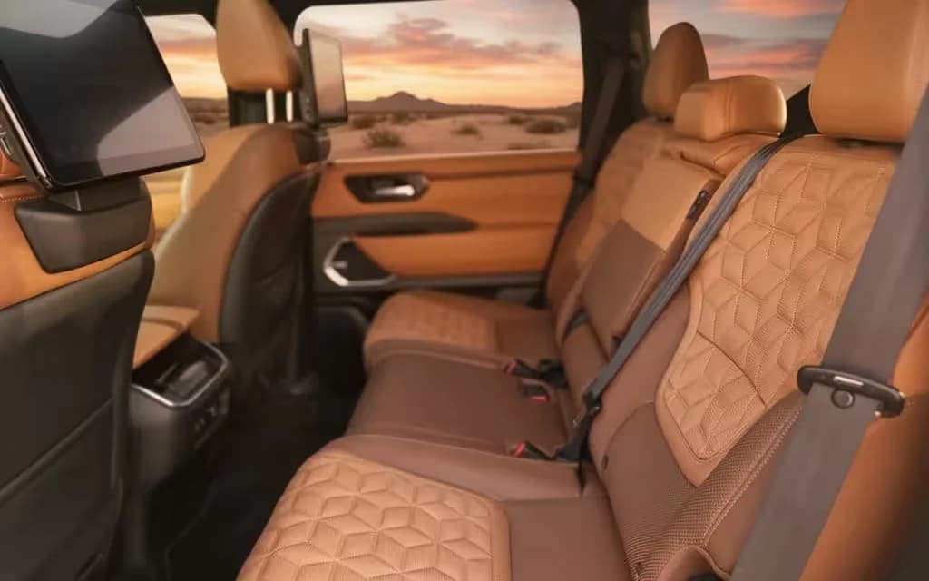 Nissan Patrol 2025 leather seats and cabin – rental in Dubai