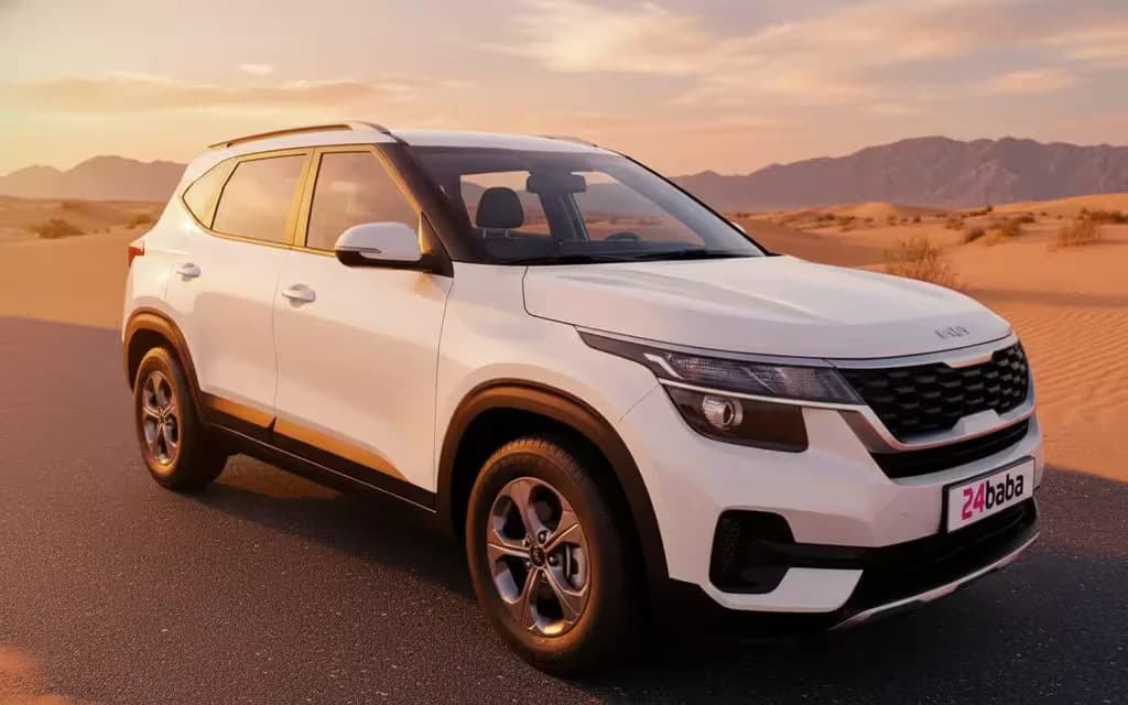 Kia Seltos 2022 White cover image – rental in Dubai