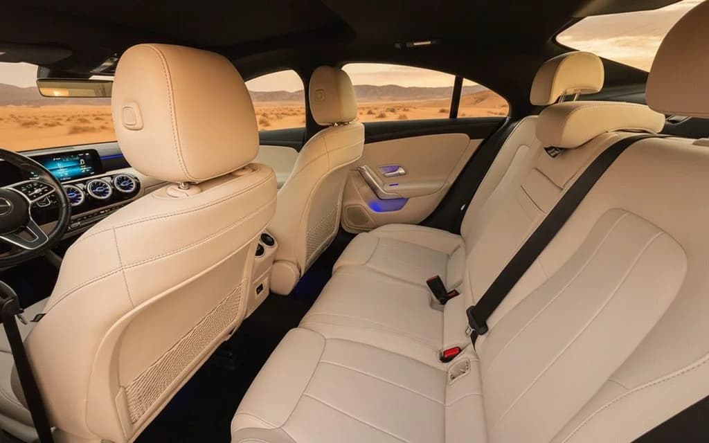 Mercedes Cla250 2022 leather seats and cabin
