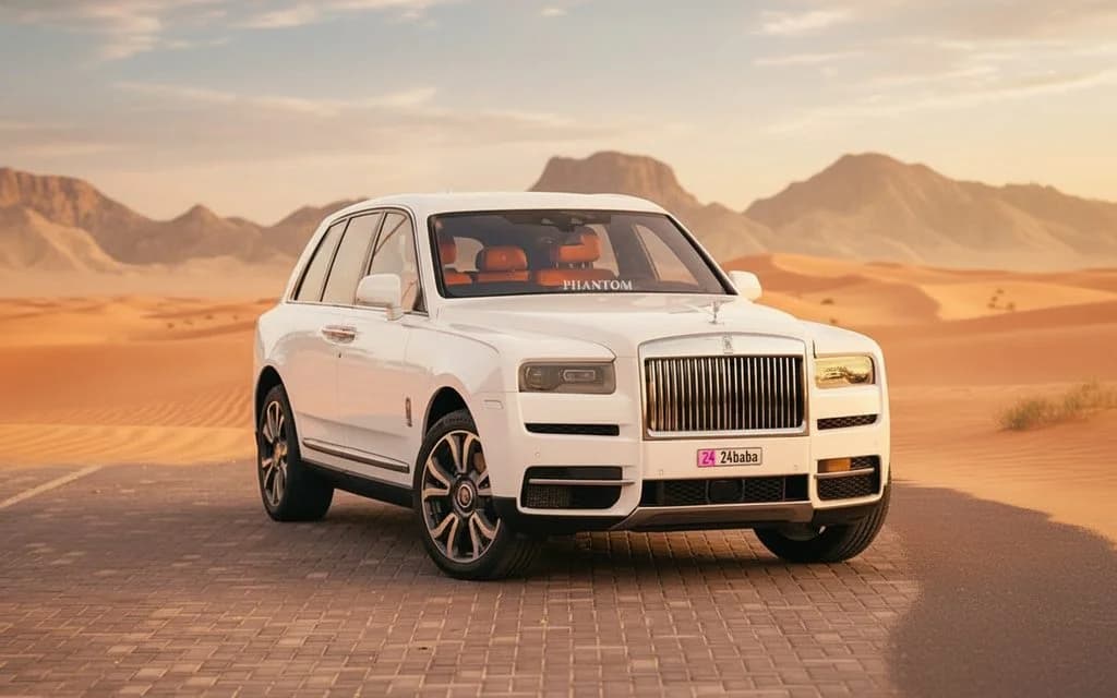 RollsRoyce Cullinan 2023 White cover image – rental in Dubai