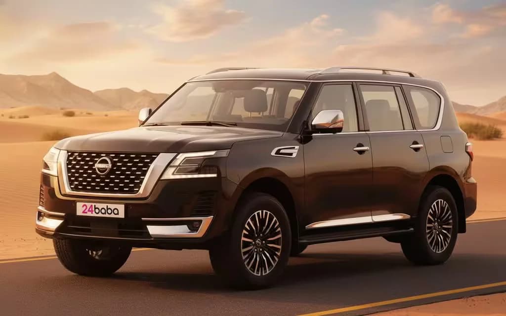 Nissan Patrol 2022 Black cover image – rental in Dubai