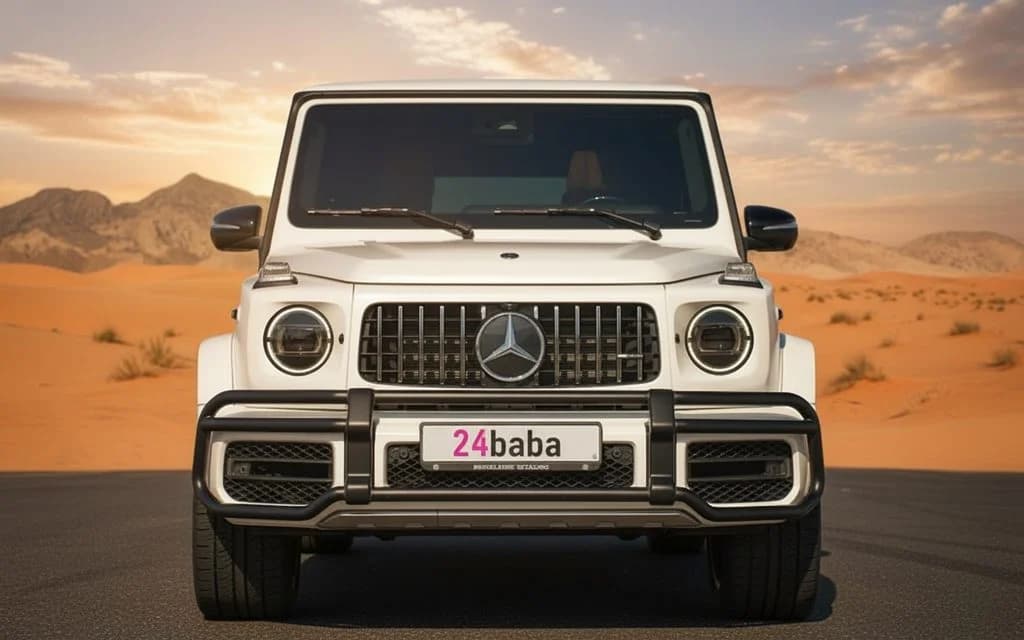 Mercedes G63 2022 Black cover image – rental in Dubai