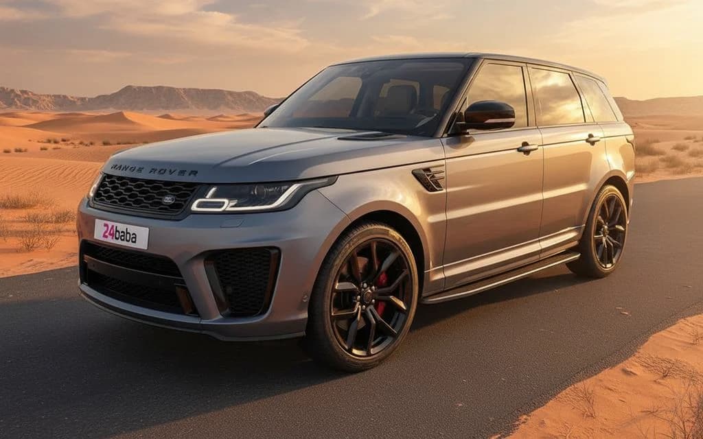 Land Rover Range Rover Sport 2022 Silver cover image – rental in Dubai