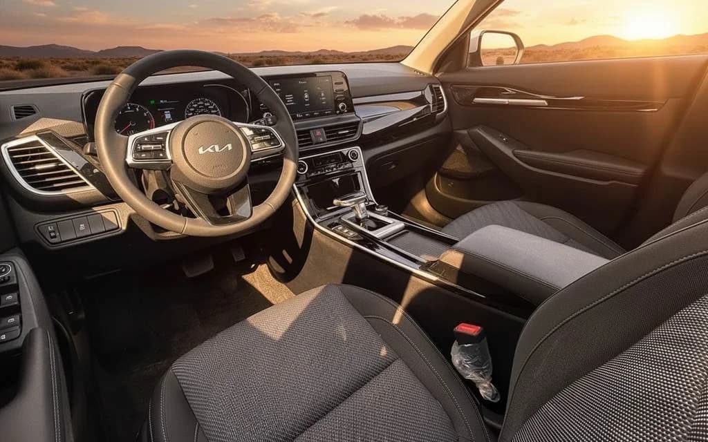 Kia Seltos 2025 interior view showing trim