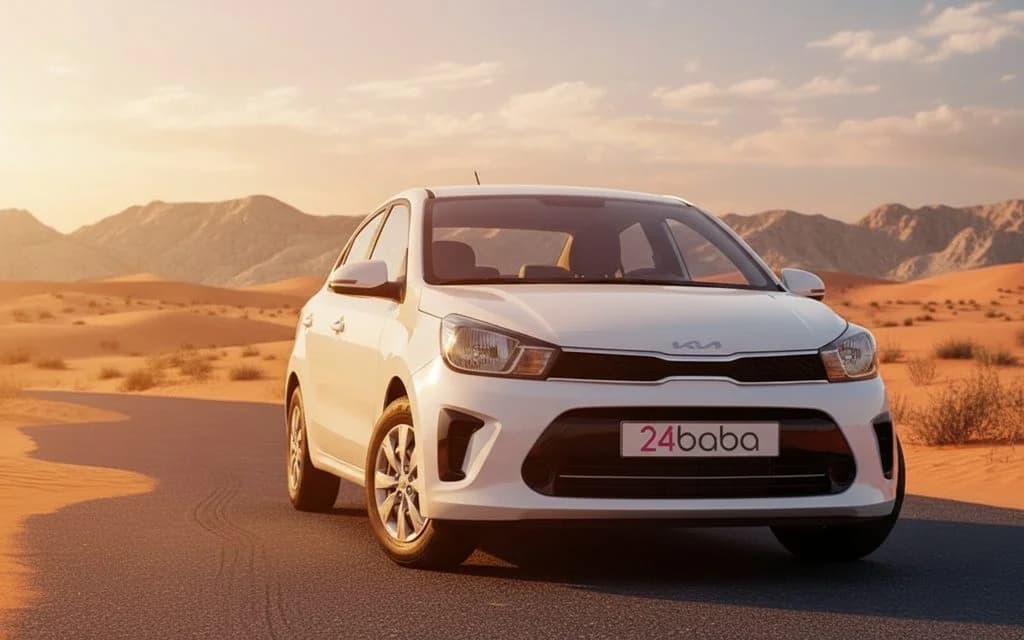 Kia Pegas 2023 White - rental in Dubai