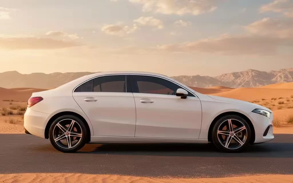 Mercedes A220 2025 White side profile