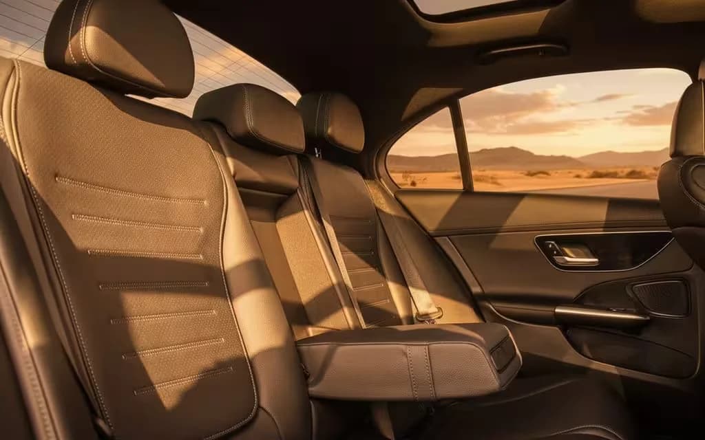 Mercedes C300 2023 leather seats and cabin