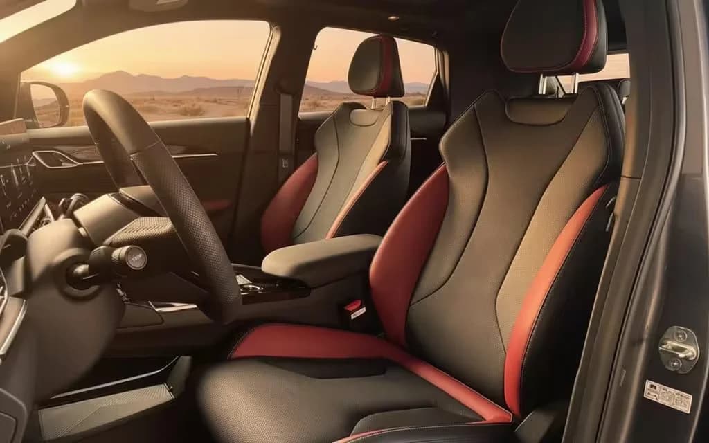 Geely Coolray 2025 leather seats and cabin – rental in Dubai