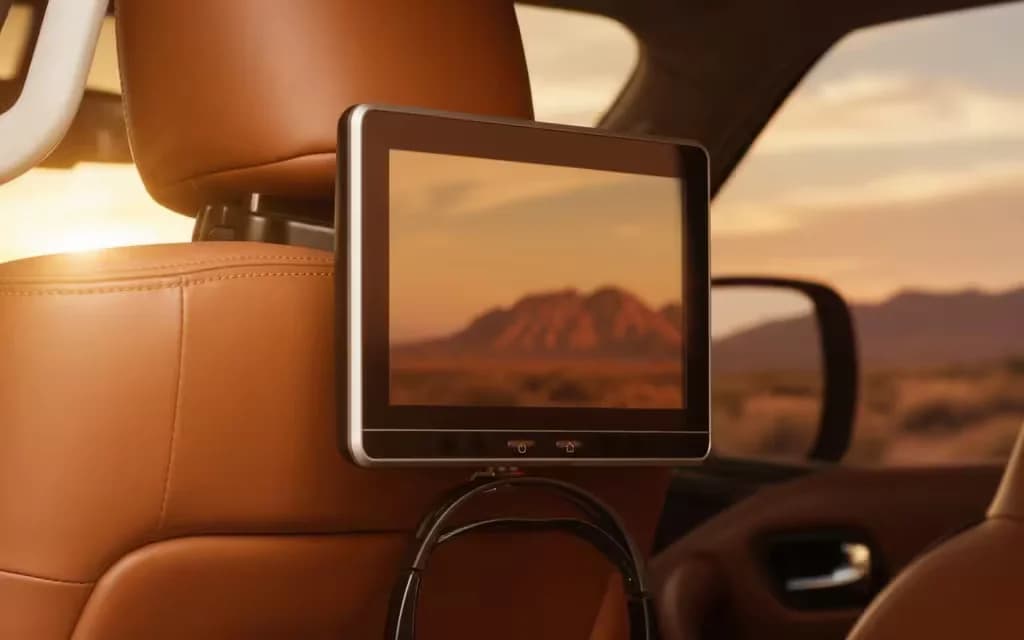 Nissan Patrol 2022 interior view showing trim – rental in Dubai