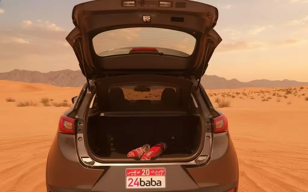 Mazda Cx 3 2025 Grey rear view showing taillights – rental in Dubai