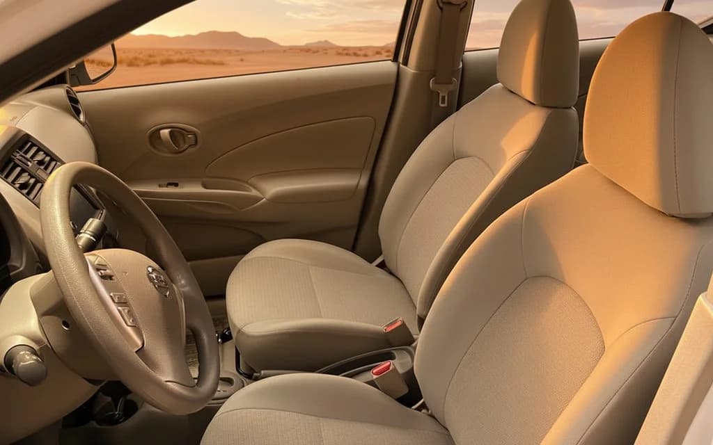 Nissan Sunny 2025 leather seats and cabin