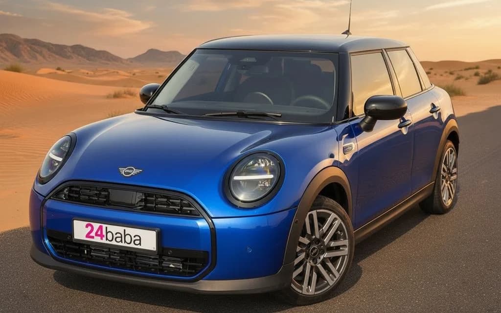 Mini Cooper 2025 Blue rental in Dubai