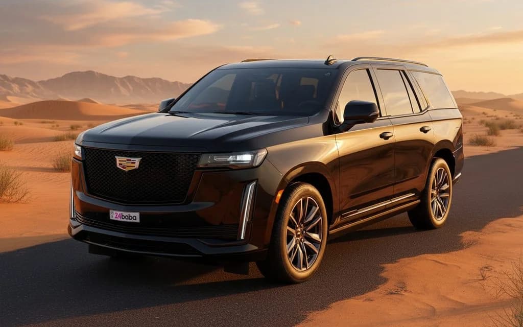 Cadillac Escalade 2023 Black cover image – rental in Dubai