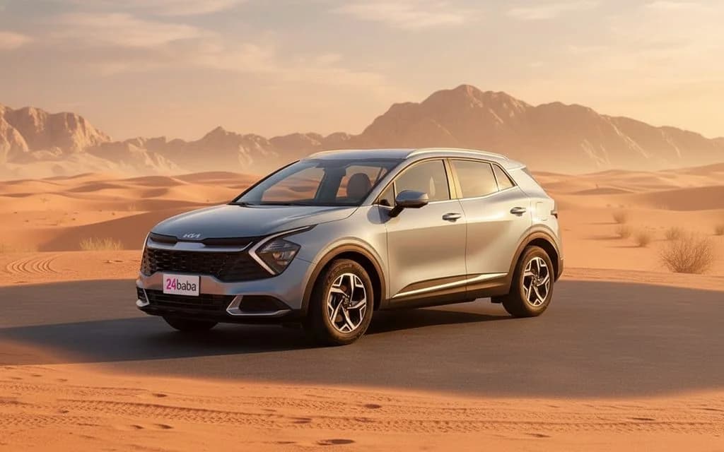 Kia Sportage 2024 Silver rental in Dubai