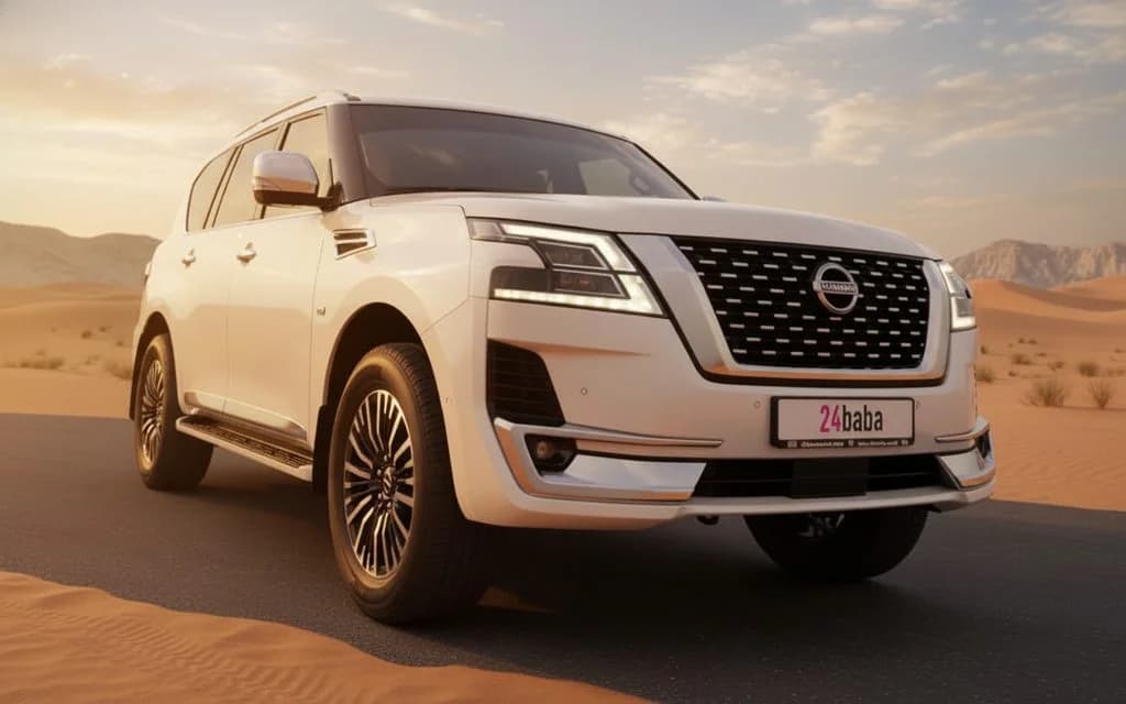 Nissan Patrol 2024 White cover image – rental in Dubai