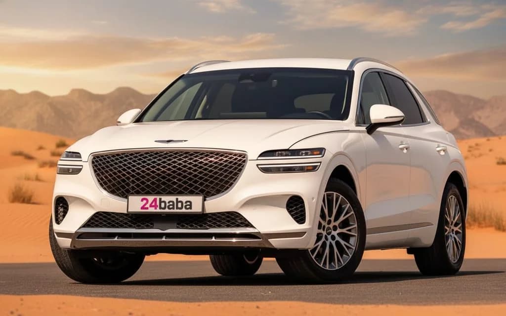 Genesis Gv70 2022 White cover image – rental in Dubai