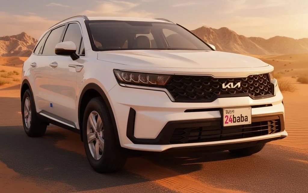 Hire Kia Sorento 2023 White in Dubai