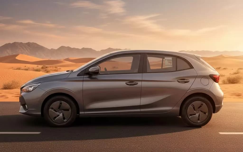 Mg 3 2025 Grey side profile – rental in Dubai