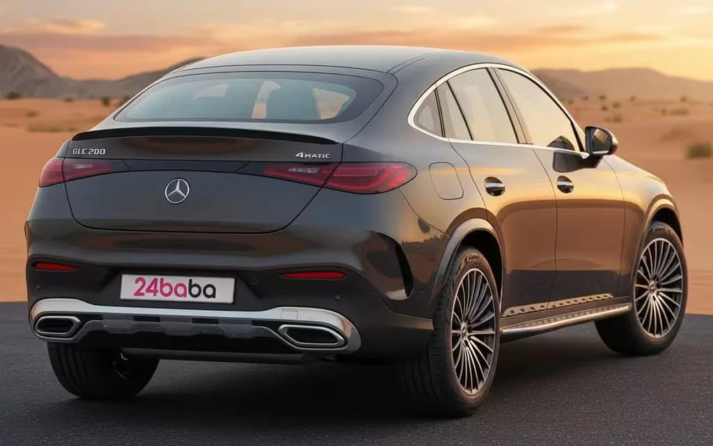 Mercedes Glc200 2025 Grey rear view showing taillights