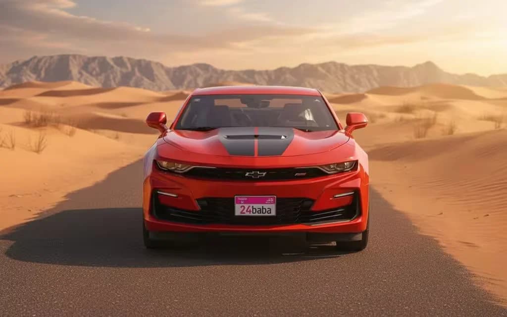 Chevrolet Camaro 2023 Red front view with headlights