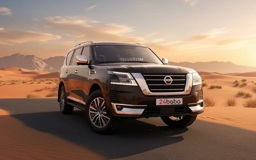 Nissan Patrol 2020 Black cover image – rental in Dubai