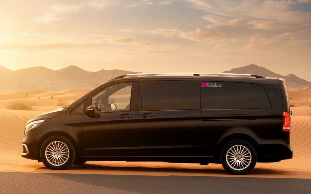 Mercedes V Class 2022 Black side profile