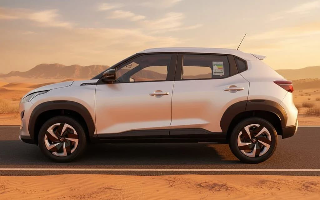 Nissan Magnite 2025 Grey side profile