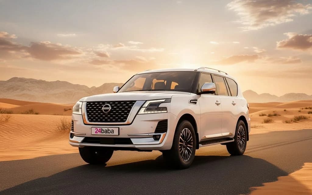 Nissan Patrol 2022 White cover image – rental in Dubai