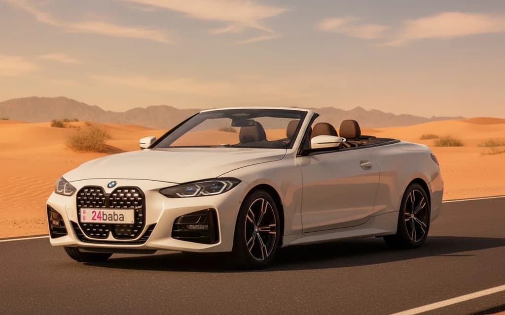 Bmw 420 2023 White cover image – rental in Dubai