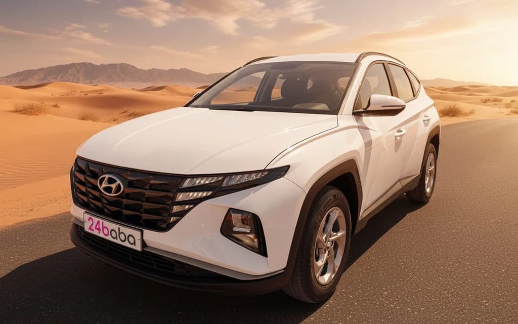 Hyundai Tucson 2023 White cover image – rental in Dubai