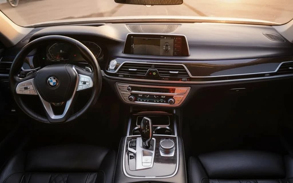 Bmw 740 2024 dashboard and infotainment