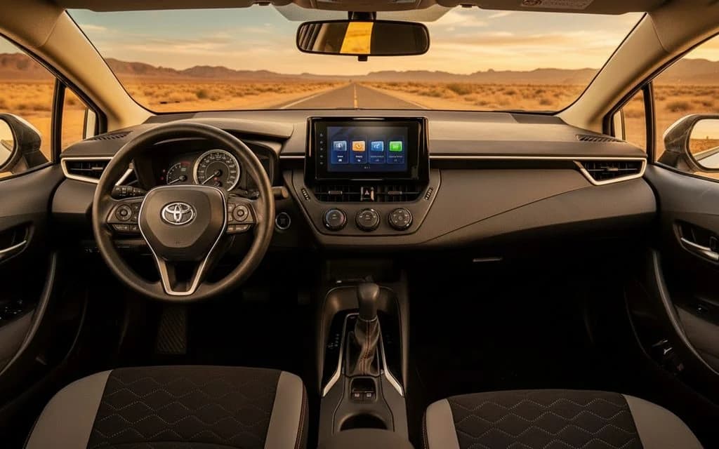 Toyota Corolla 2022 dashboard and infotainment