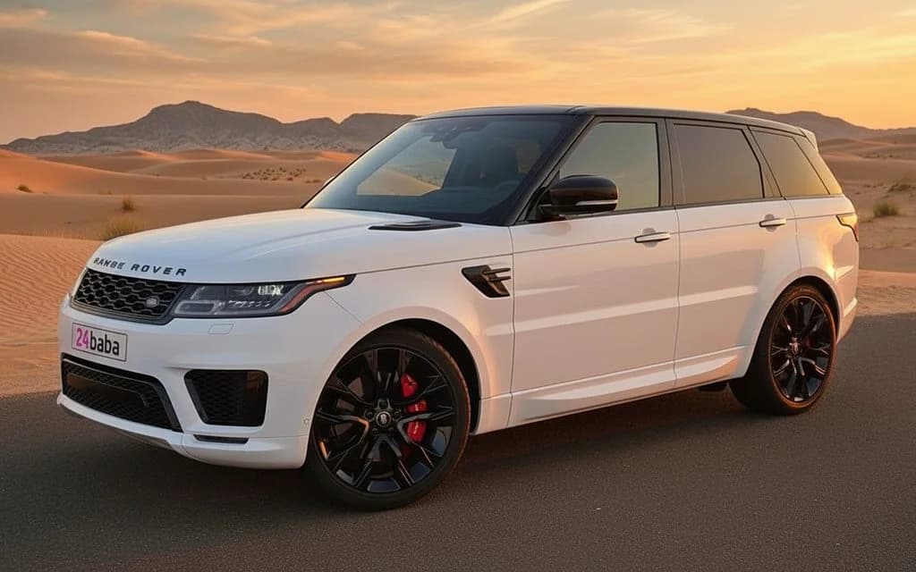 LandRover RangeRoverSport 2021 White cover image – rental in Dubai