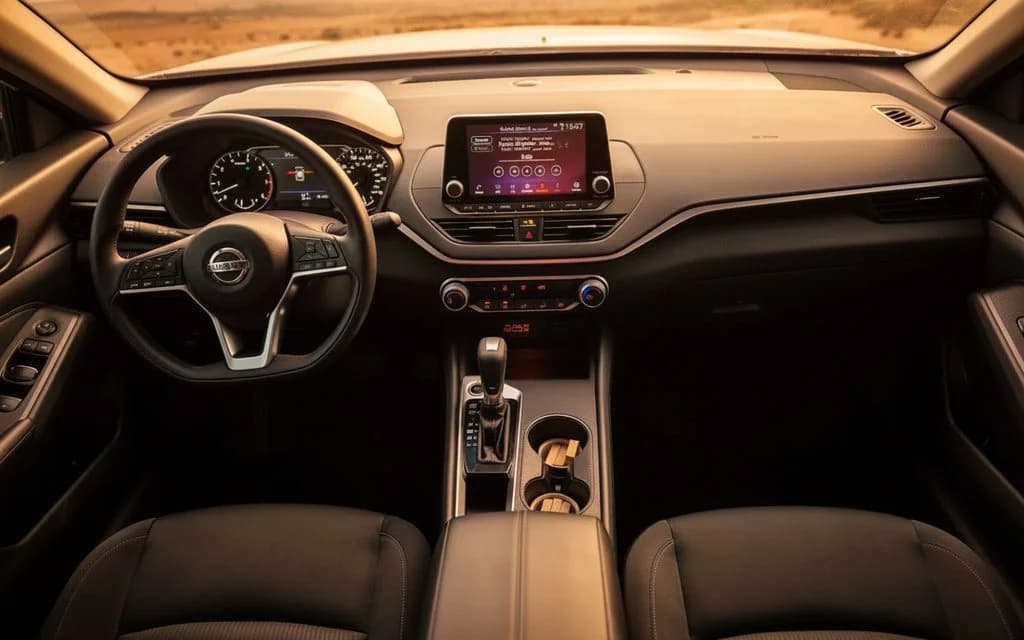 Nissan Altima 2022 interior view showing trim