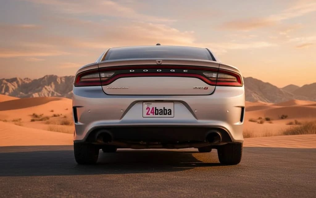 Dodge Charger 2025 Silver rear view showing taillights