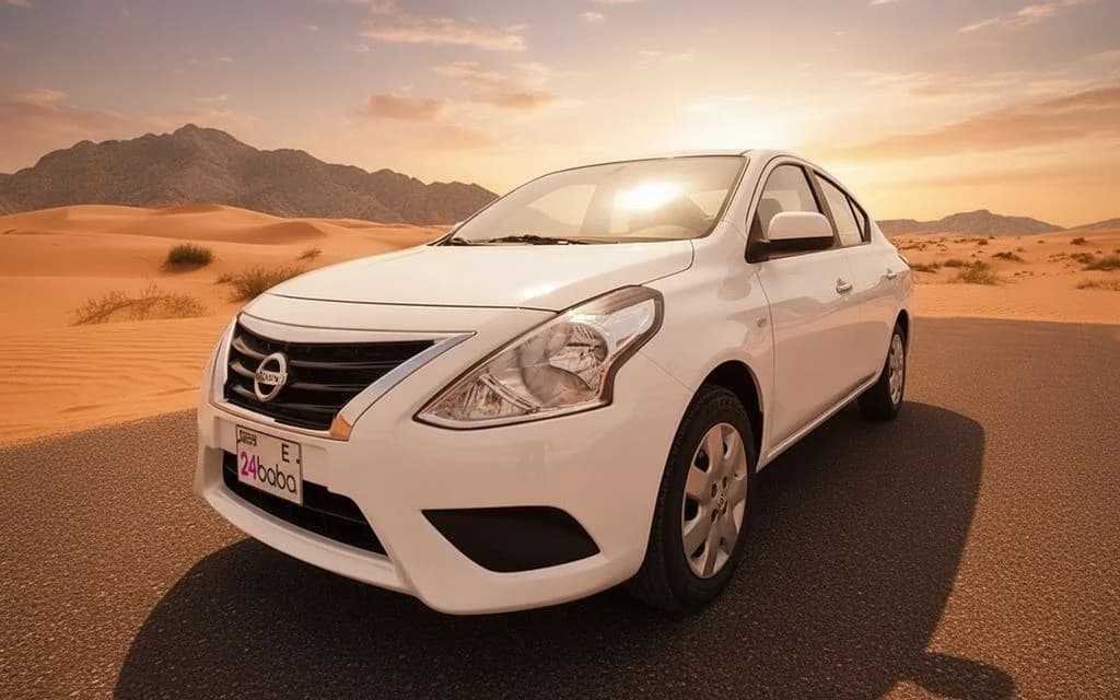 Nissan Sunny 2022 White cover image – rental in Dubai