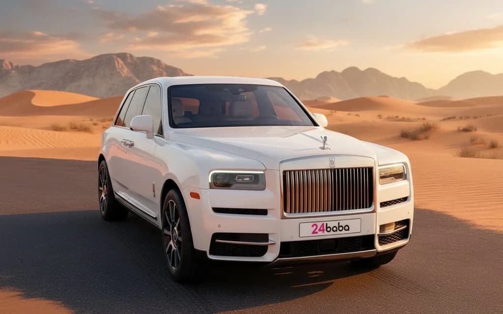 RollsRoyce Cullinan 2023 White cover image – rental in Dubai
