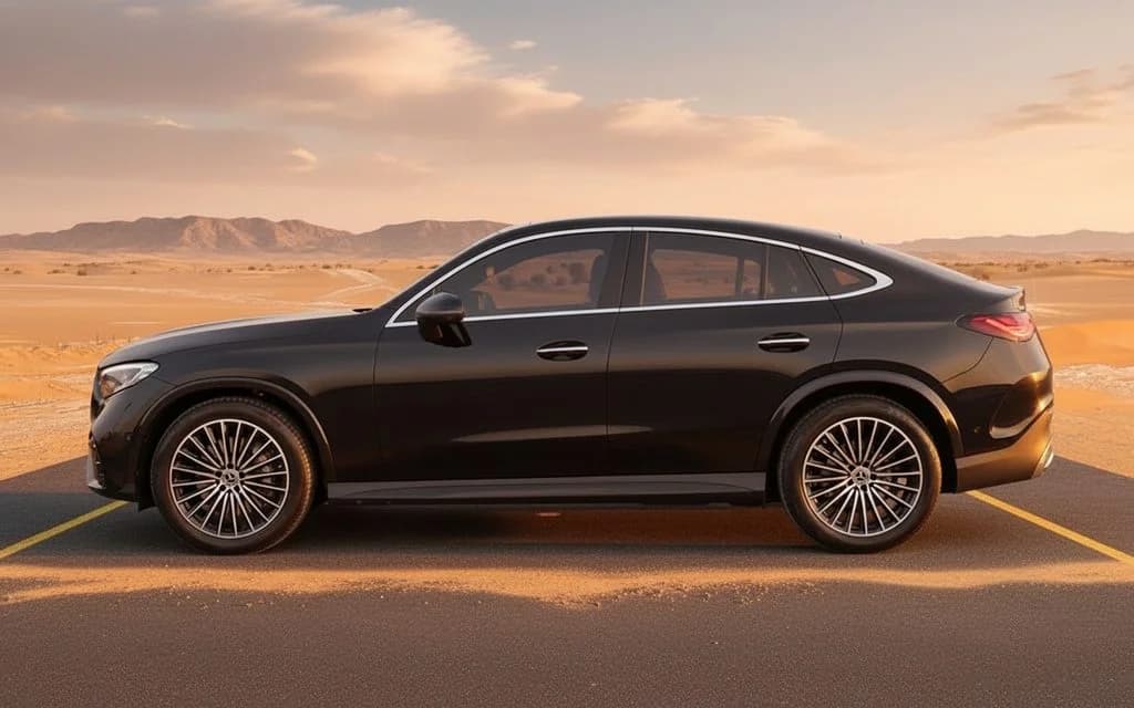 Mercedes Glc200 2024 Black side profile