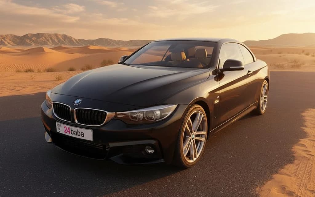 Bmw 420 2023 Black rental in Dubai