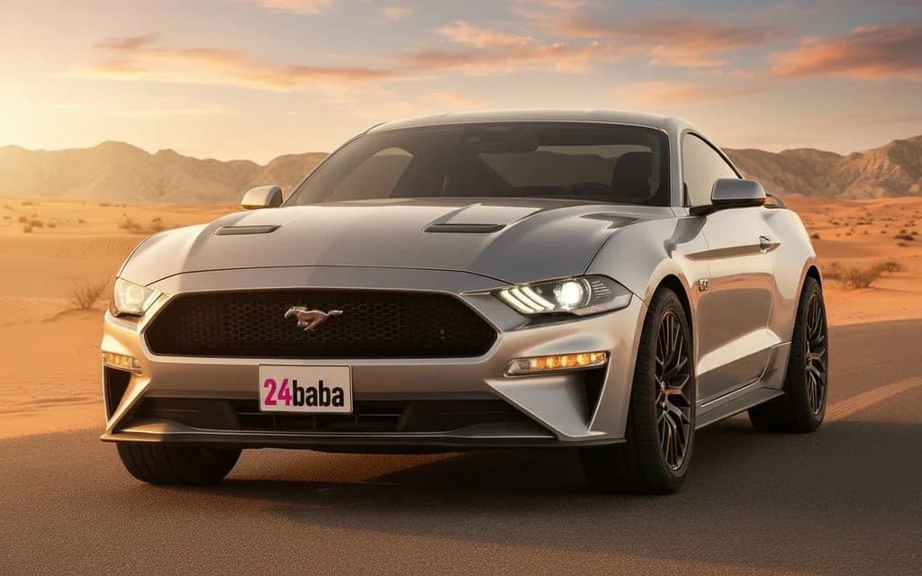 Ford Mustang 2021 Grey cover image – rental in Dubai