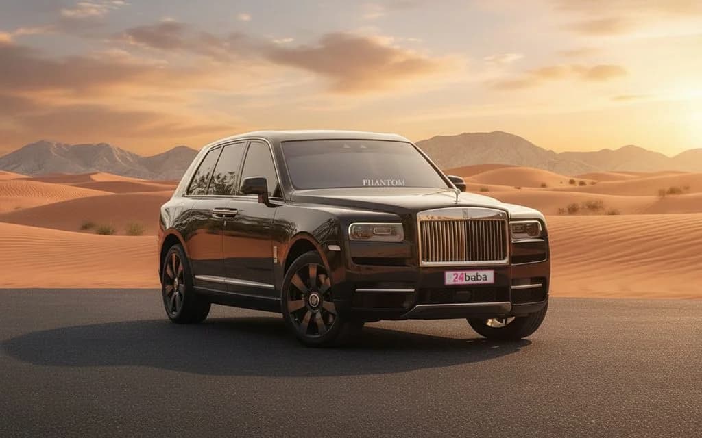 RollsRoyce Cullinan 2024 Black rental in Dubai