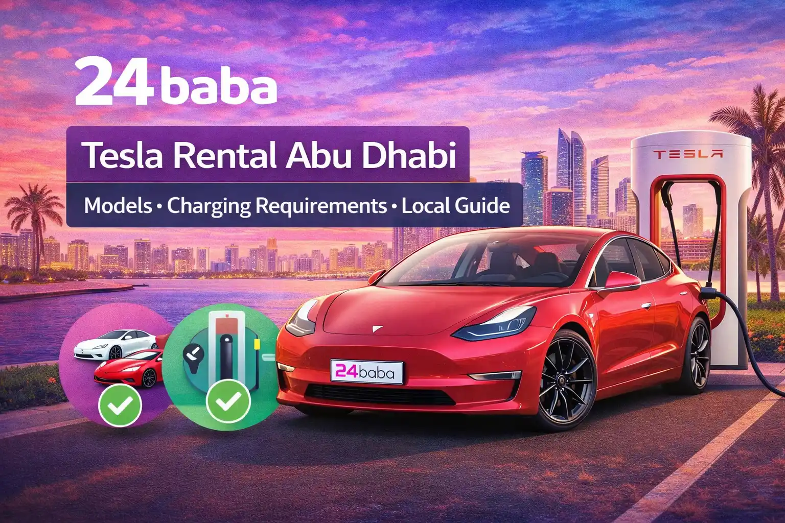 Tesla Rental Abu Dhabi Models Charging Car Local Guide