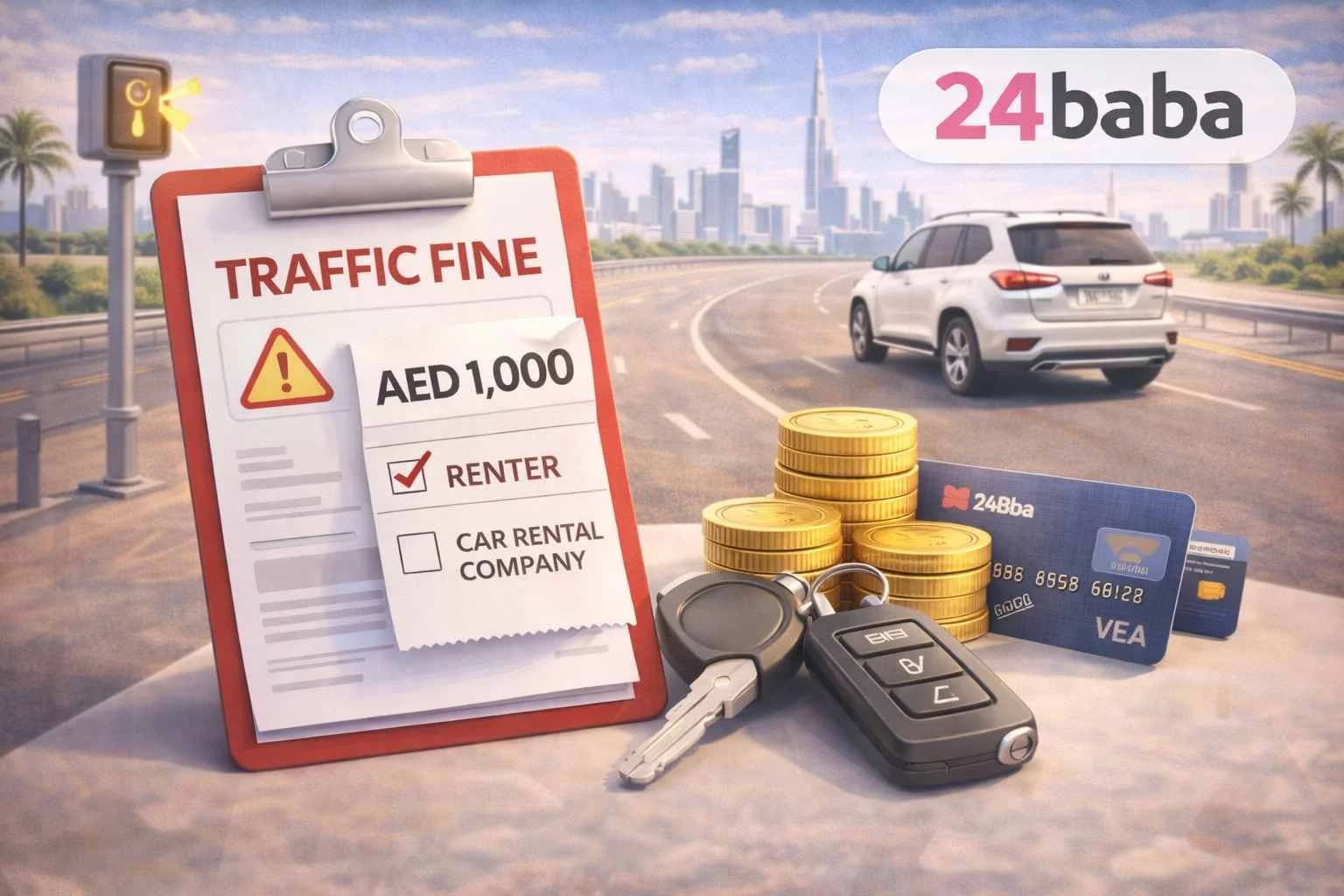 Traffic Fine Responsibility When Renting a Car in Dubai