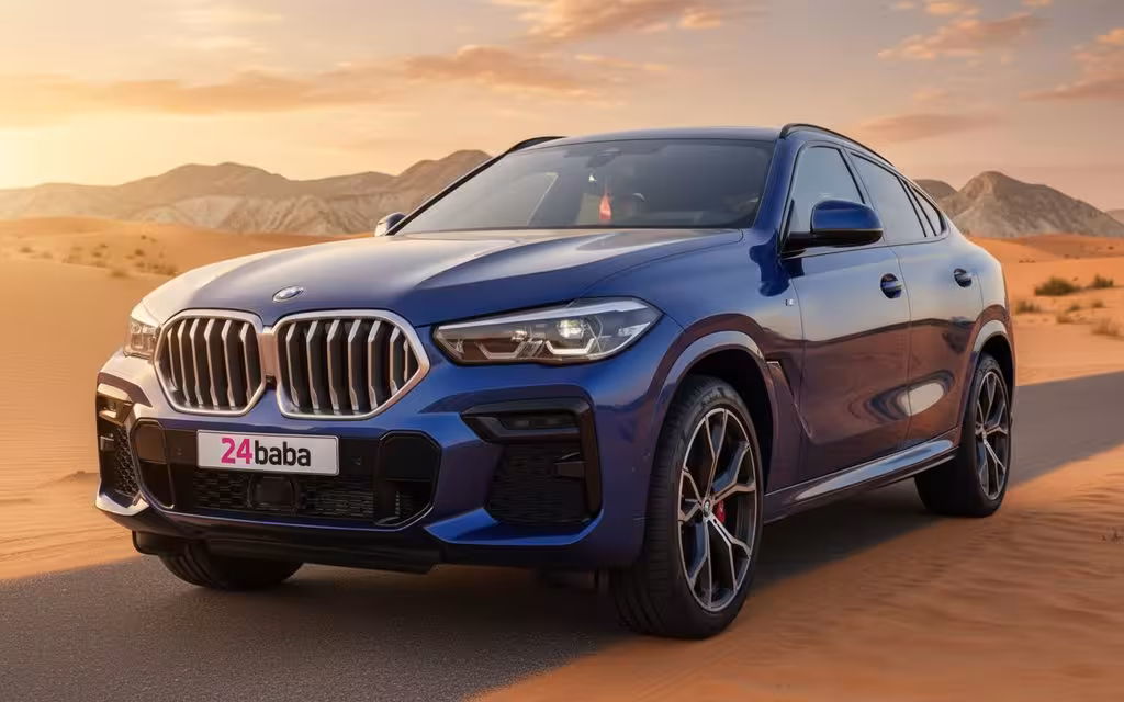 Bmw X6 2022 Blue cover image – rental in Dubai