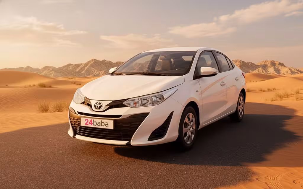 Toyota Yaris 2020 White cover image – rental in Dubai