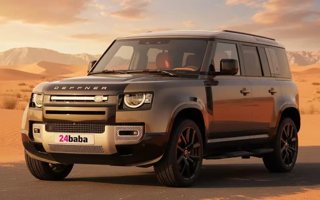 LandRover Defender 2022 Brown cover image – rental in Dubai