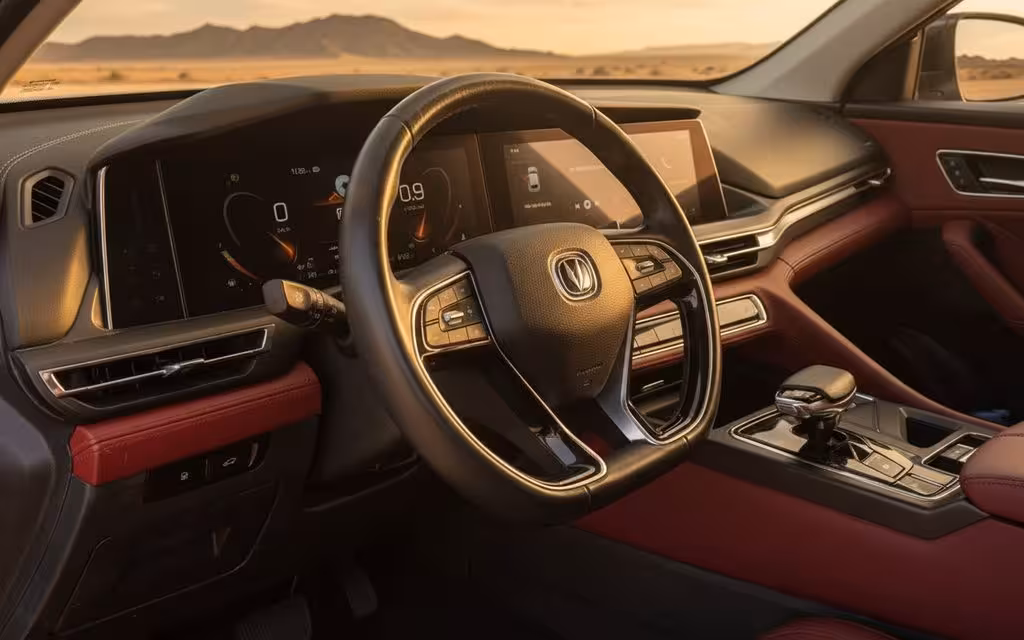 Changan Cs75 2022 dashboard and infotainment – rental in Dubai