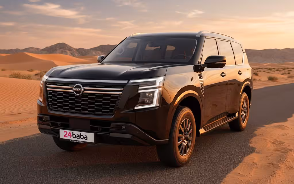 Nissan Patrol 2025 Black cover image – rental in Dubai