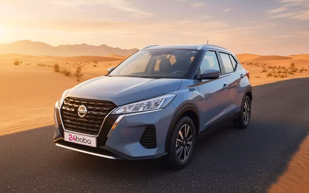 Nissan Kicks 2022 Grey cover image – rental in Dubai