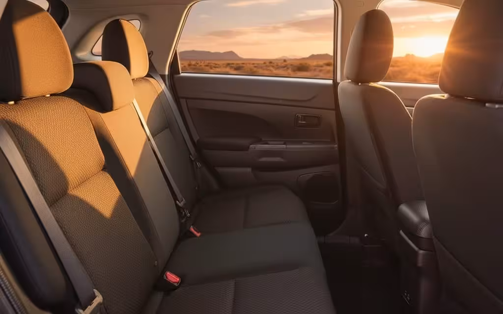 Mitsubishi Asx 2024 interior view showing trim – rental in Dubai